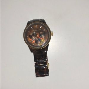 Michael Kors tortoise shell watch
